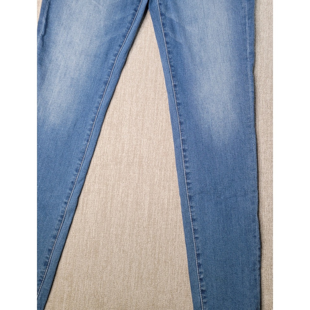 American Eagle Hi-Rise Jegging Next Level Stretch Medium Wash Blue Jeans 12 Long - Picture 7 of 10